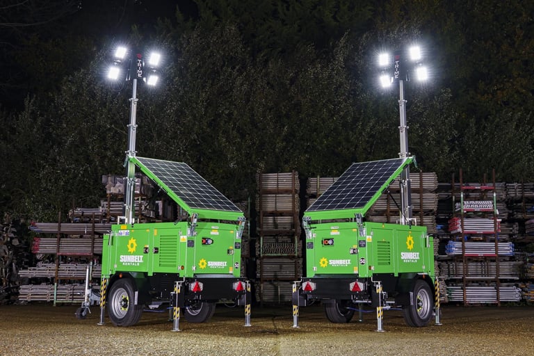 Sunbelt Rentals invest £12 million in our lighting towers